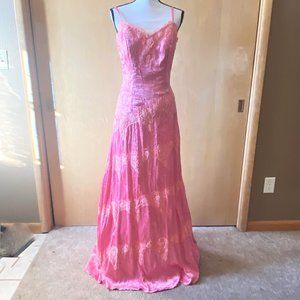 NWT Sz 6 Coli Couture Pink Satin & Lace Formal